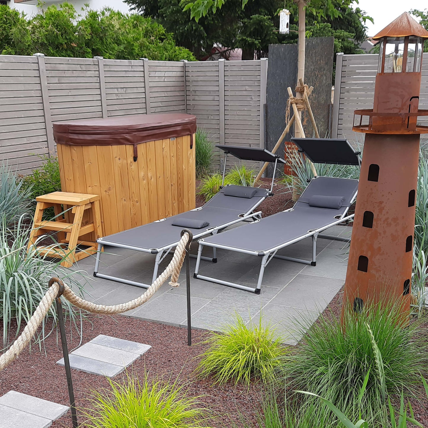 Fiberglass Cold Plunge Tub — 2 Person
