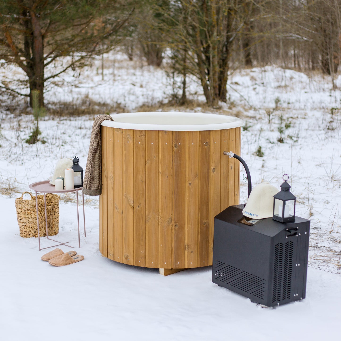 Fiberglass Cold Plunge Tub — 1 Person