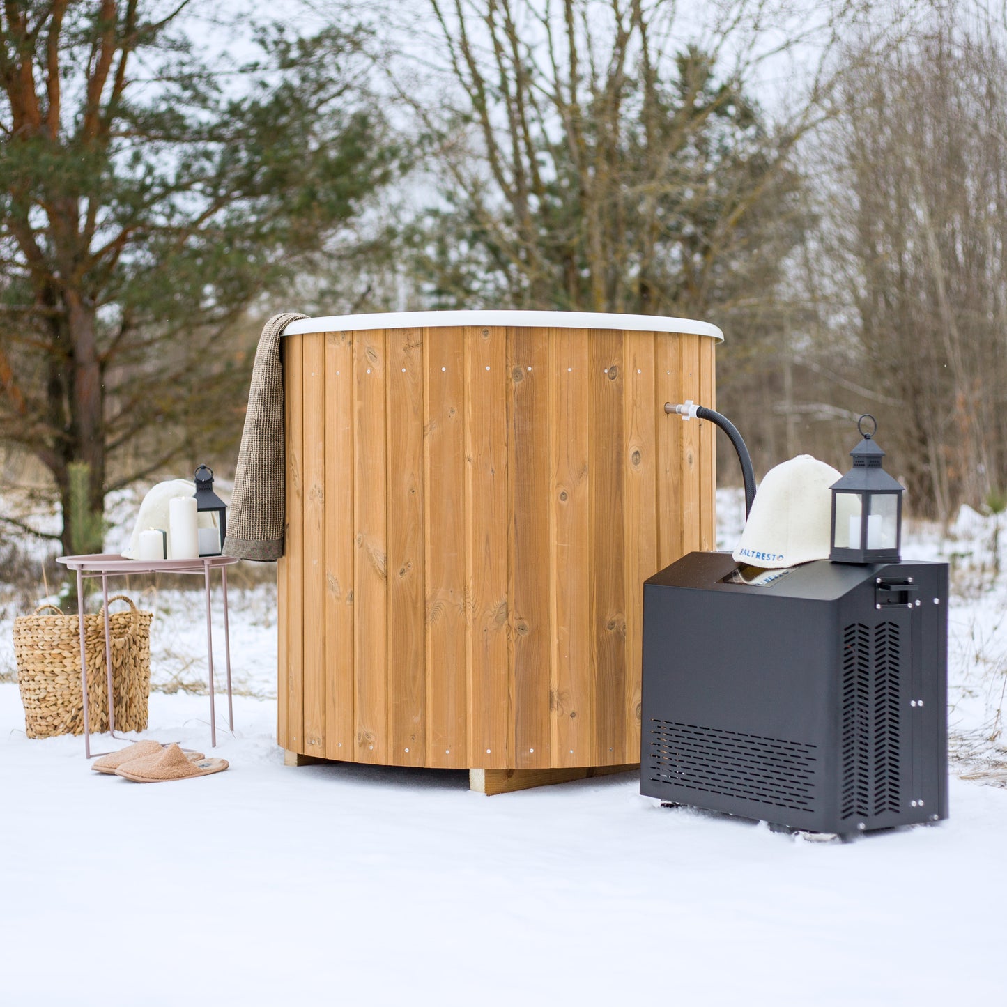 Fiberglass Cold Plunge Tub — 1 Person