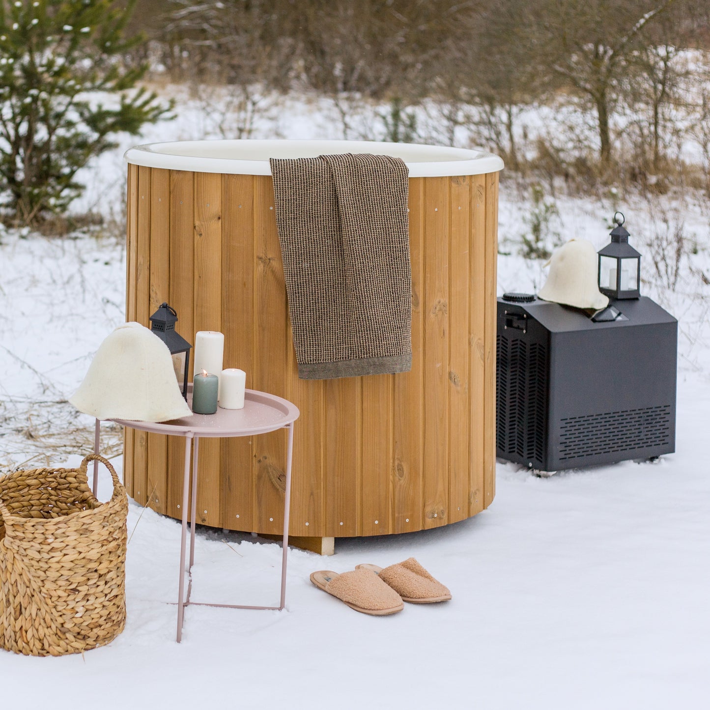 Fiberglass Cold Plunge Tub — 1 Person